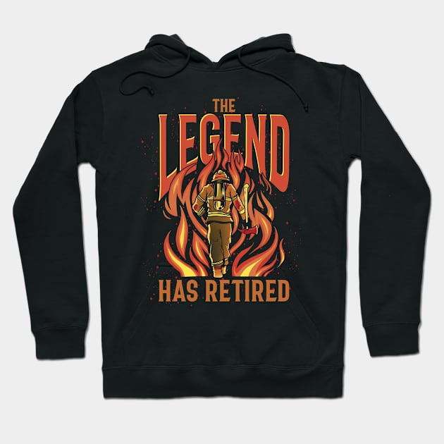 Fire Department Retirement Funny Fireman Retired Firefighter Hoodie by ShirtsShirtsndmoreShirts